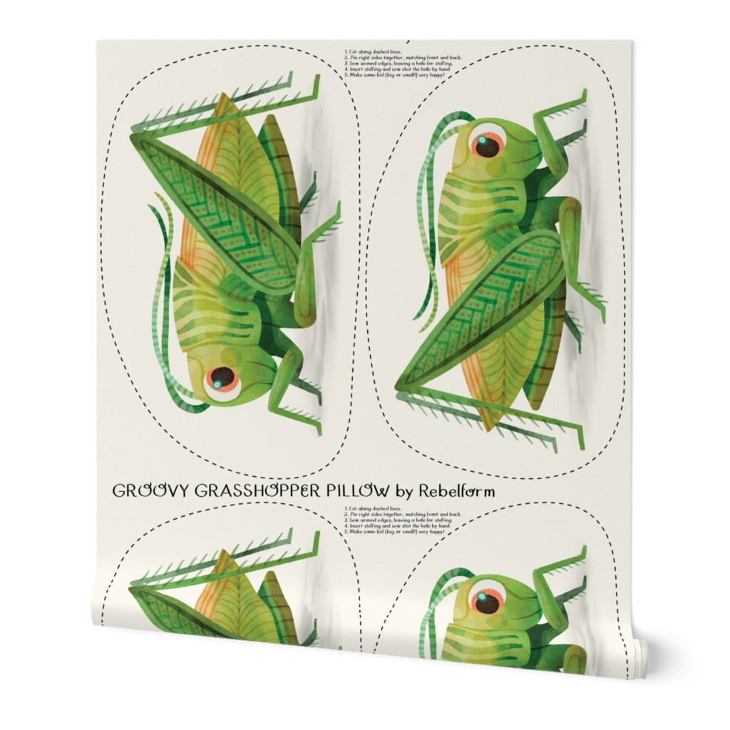 Groovy Grasshopper Pillow