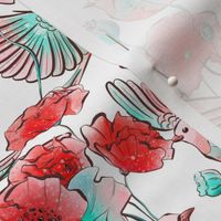 Flower Magic colorful hand drawn pattern design