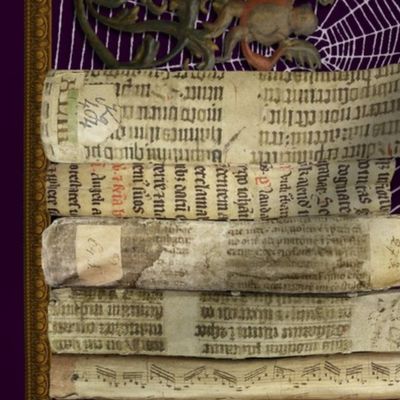 Professor Darksage's Forbidden Library ~ Horizontal Tapestry ~ 2 yard repeat