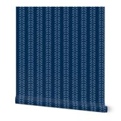 Mudcloth 3 Inverted & Vertical - Midnight Blue and Slate Blue