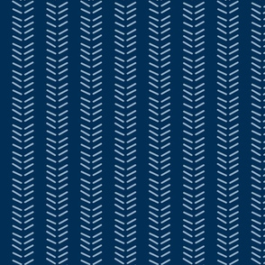Mudcloth 3 Inverted & Vertical - Midnight Blue and Slate Blue