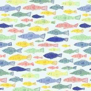 Fish in the Sea (light blue background)