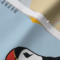 Yard of Puffins cut and sew