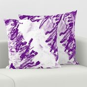 Purple White graphic floral abstract