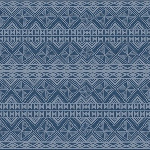 Tribal Design blue background 