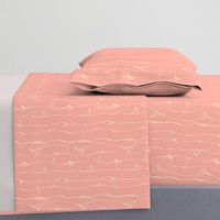  Ivory Vine Stripe Pastel Blush