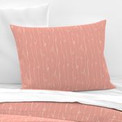  Ivory Vine Stripe Pastel Blush