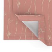  Ivory Vine Stripe Pastel Blush