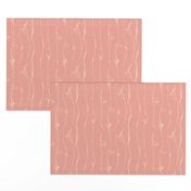  Ivory Vine Stripe Pastel Blush