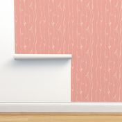  Ivory Vine Stripe Pastel Blush