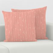  Ivory Vine Stripe Pastel Blush