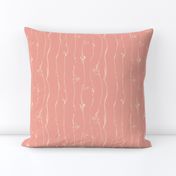  Ivory Vine Stripe Pastel Blush