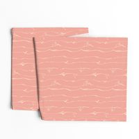  Ivory Vine Stripe Pastel Blush