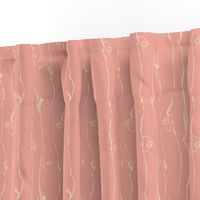  Ivory Vine Stripe Pastel Blush