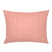  Ivory Vine Stripe Pastel Blush