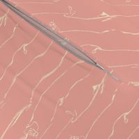  Ivory Vine Stripe Pastel Blush