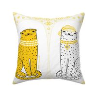 Fat Quarter CUT & SEW LEOPARD PILLOWS  PANELS