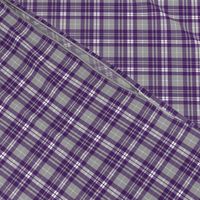 (micro scale) fall plaid - dark purple, white, grey - fearfully and wonderfully made coordinate C20BS