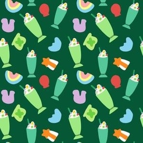 St. Patrick's Day Lucky Milkshakes