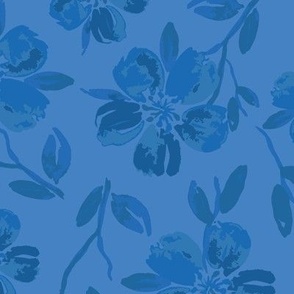 Blue Blossoms on BLue