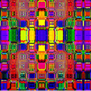 multi color square pattern