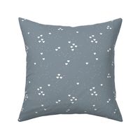 Christmas love minimal hearts and snow flakes spots design neutral cool gray