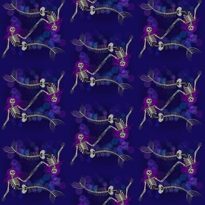 Purple mermaid fabric, Art Gallery Siren Song Orchid cotton, QTR YD