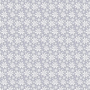 Calypso floral grey and white mini