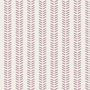 Mudcloth 3 Inverted & Vertical - Linen and Mauve