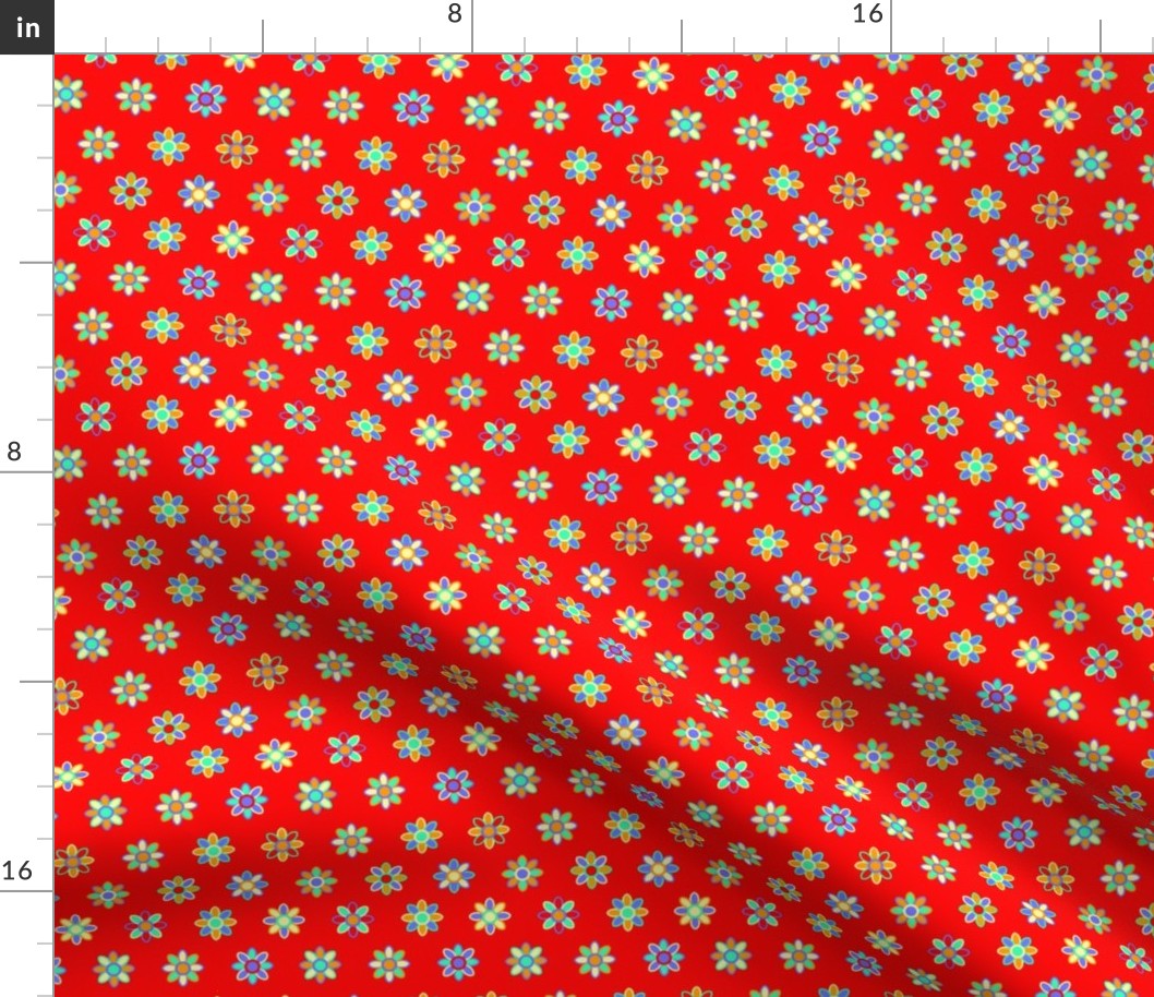 Red Fields Calico by Cheerful Madness!!