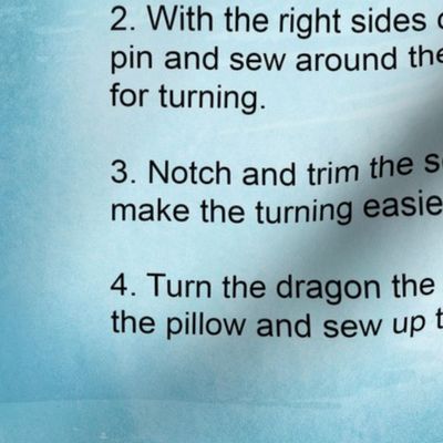 Sleeping dragon pillow - yard Petal Signature Cotton