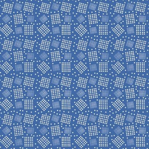 Grid and Squares in Cornflower