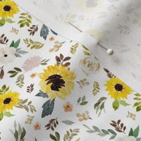 4" Autumn Gold Free Falling Florals