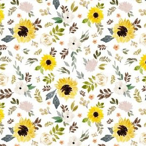 4" Autumn Gold Free Falling Florals