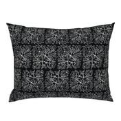 chalk floral in black small