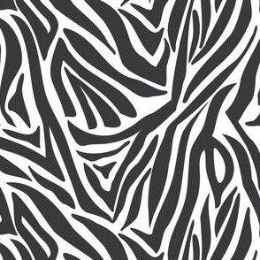 Zebra Print Black White