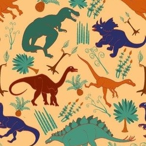 Dinosaurs  - Gold Small
