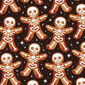 Gingerdead Men - Spooky Gingerbread Skeletons - Black