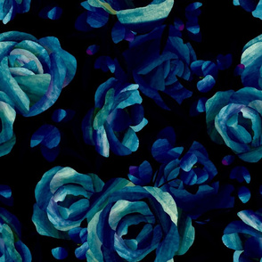 Louisa floral (blue)