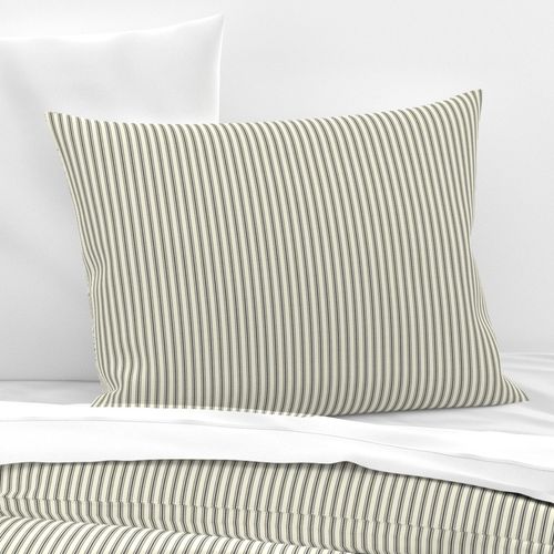 Pillow Ticking stripe-  Parchment Ivory 