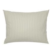 Pillow Ticking stripe-  Parchment Ivory 