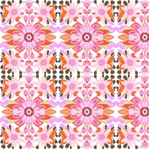 GEOMETRIC FLOWERS- PINK