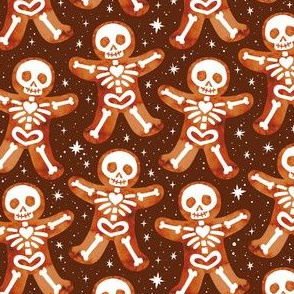 Gingerdead Men - Spooky Gingerbread Skeletons - Brown
