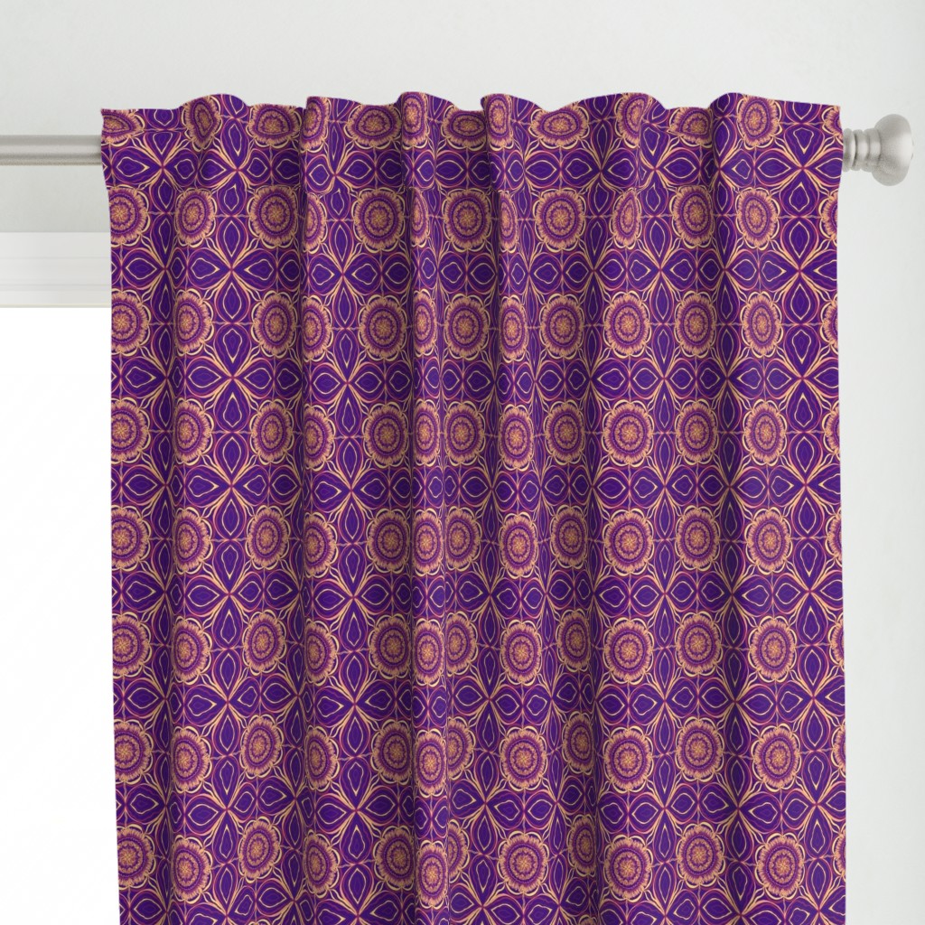 Robert purple flowers violet Neo Art Deco  coral ocher pink trending table runner tablecloth napkin placemat dining pillow duvet cover throw blanket curtain drape upholstery cushion duvet cover wallpaper fabric living decor clothing shirt 