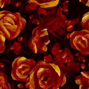 Louisa floral (red)