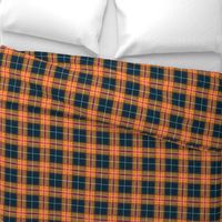 Navy Orange Yellow Plaid