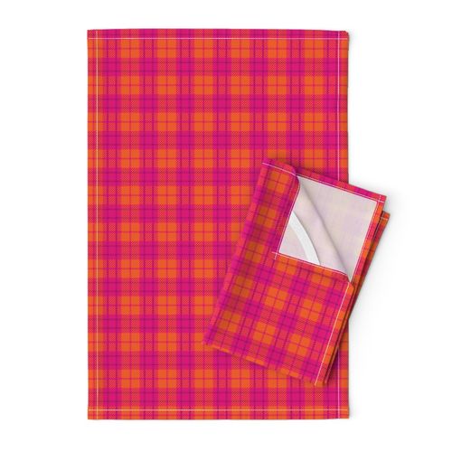 Small Pink Orange Plaid