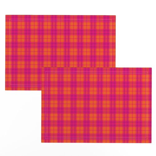 Small Pink Orange Plaid