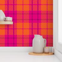 Small Pink Orange Plaid