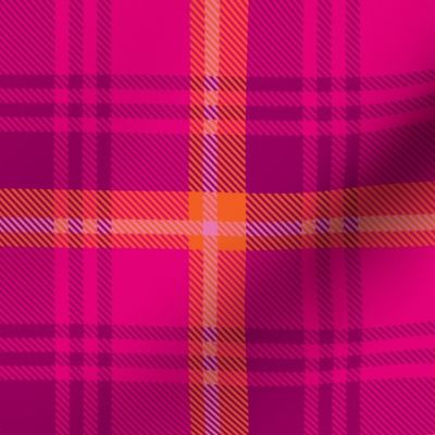 Pink Orange Plaid